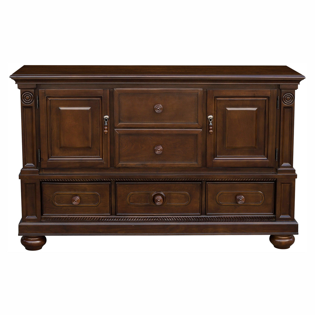 Lordsburg Brown Chery Buffet by Homelegance at Eve Furniture