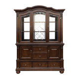 Lordsburg Brown Chery Buffet & Hutch by Homelegance at Eve Furniture
