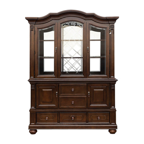 Lordsburg Brown Chery Buffet & Hutch by Homelegance at Eve Furniture