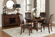 Lordsburg Brown Chery Round Dining Set by Homelegance at Eve Furniture