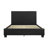 Lorenzi Black Full Upholstered Platform Bed by Homelegance at Eve Furniture