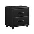 Lorenzi Black Nightstand by Homelegance at Eve Furniture