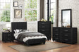 Lorenzi Black Upholstered Platform Youth Bedroom Set by Homelegance at Eve Furniture