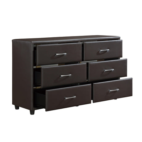 Lorenzi Dark Brown Dresser by Homelegance at Eve Furniture
