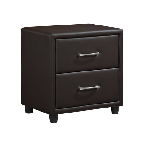 Lorenzi Dark Brown Nightstand by Homelegance at Eve Furniture