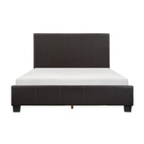 Lorenzi Dark Brown Upholstered Platform Youth Bedroom Set by Homelegance at Eve Furniture