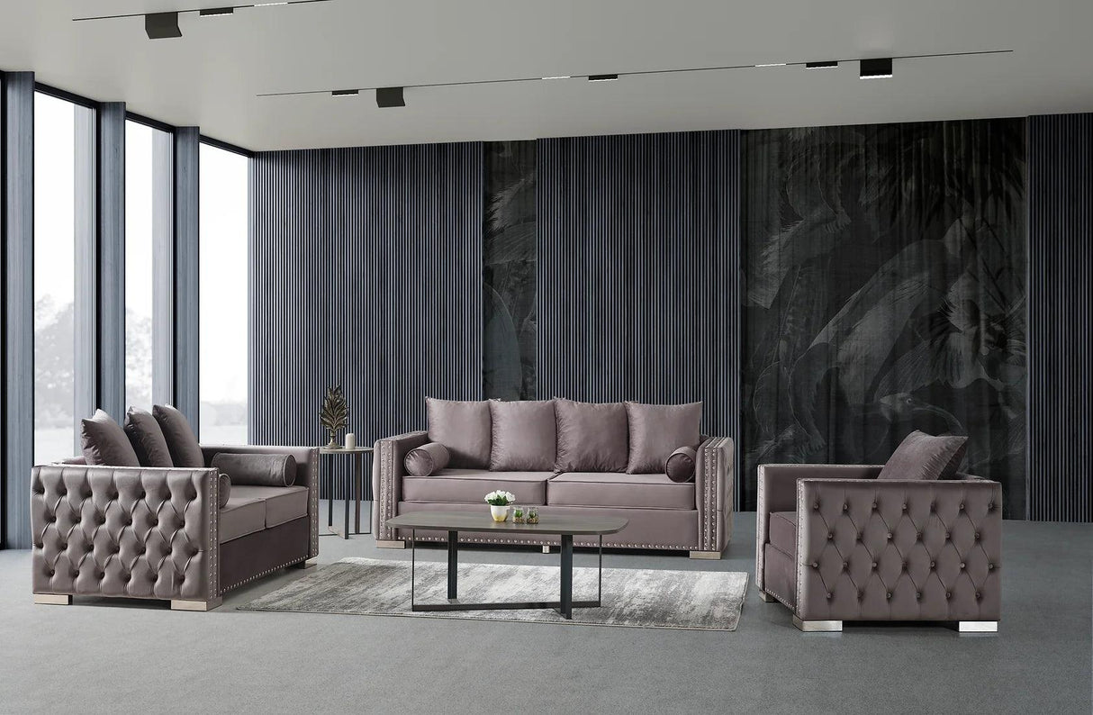 Lotus Grey Living Room Set by New Era Innovations at Eve Furniture