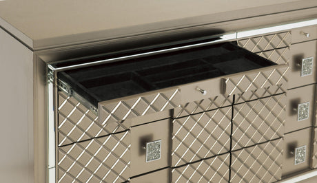 Loudon Champagne Metallic Dresser by Homelegance at Eve Furniture