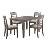 Lovell Gray 5-Piece Dining Set by Homelegance at Eve Furniture