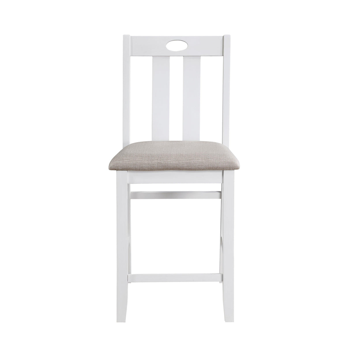 Lowell Bright White/Weathered Gray 5-Piece Counter Height Set by Homelegance at Eve Furniture