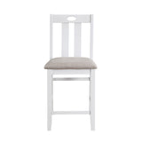 Lowell Bright White/Weathered Gray 5-Piece Counter Height Set by Homelegance at Eve Furniture