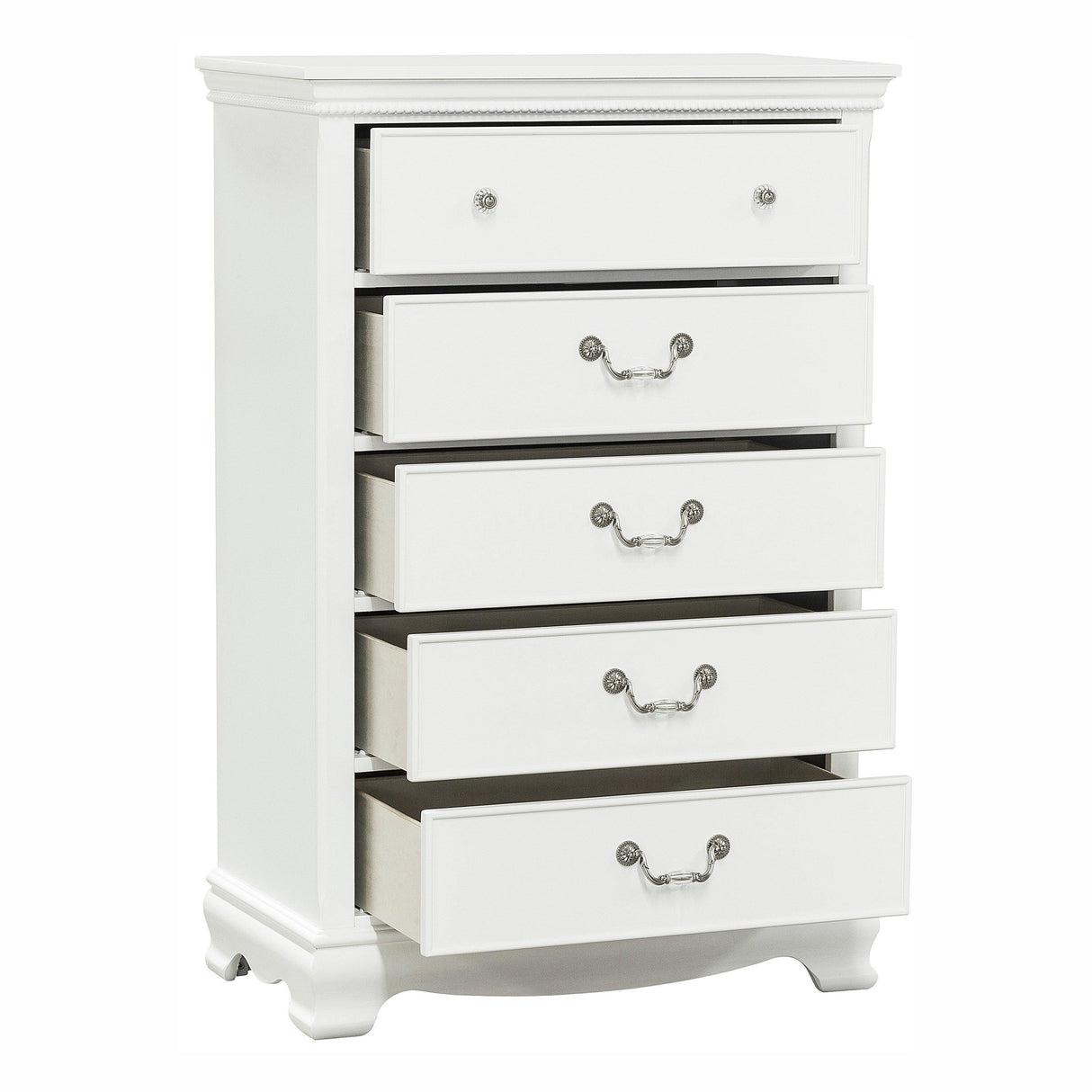 Lucida White Chest by Homelegance at Eve Furniture