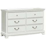 Lucida White Dresser by Homelegance at Eve Furniture