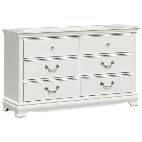 Lucida White Dresser by Homelegance at Eve Furniture