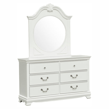 Lucida White Dresser by Homelegance at Eve Furniture
