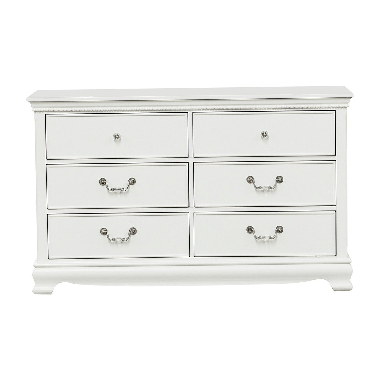 Lucida White Dresser by Homelegance at Eve Furniture