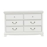Lucida White Dresser by Homelegance at Eve Furniture