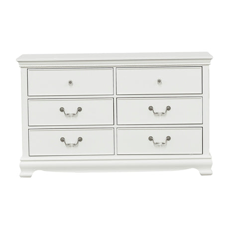 Lucida White Dresser by Homelegance at Eve Furniture