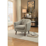 Lucille Beige Accent Chair by Homelegance at Eve Furniture