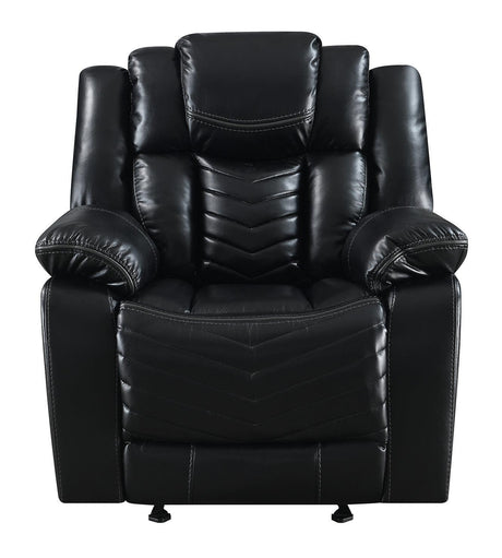 Lucky Charm Black Reclining Living Room Set by New Era Innovations at Eve Furniture