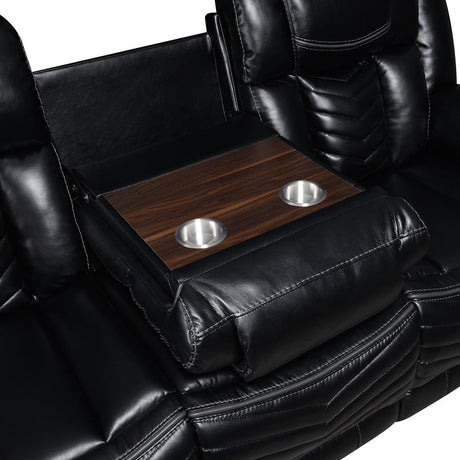 Lucky Charm Black Reclining Living Room Set by New Era Innovations at Eve Furniture