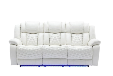 Lucky Charm White Reclining Living Room Set by New Era Innovations at Eve Furniture