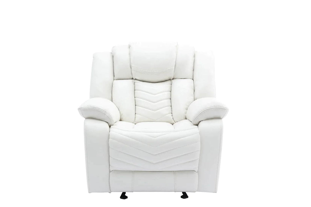Lucky Charm White Reclining Living Room Set by New Era Innovations at Eve Furniture