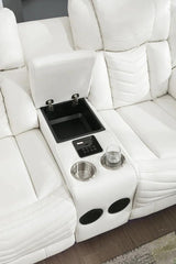 Lucky Charm White Reclining Living Room Set by New Era Innovations at Eve Furniture