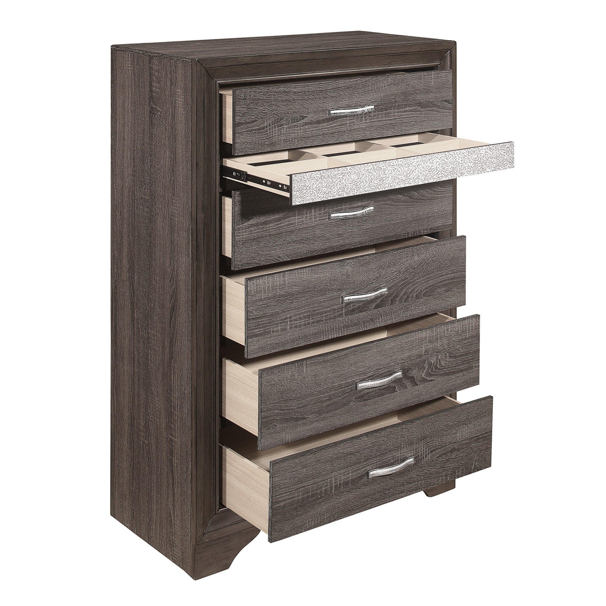 Luster Gray Chest by Homelegance at Eve Furniture