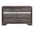 Luster Gray Dresser by Homelegance at Eve Furniture