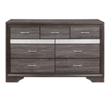 Luster Gray Dresser by Homelegance at Eve Furniture