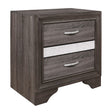 Luster Gray Nightstand by Homelegance at Eve Furniture