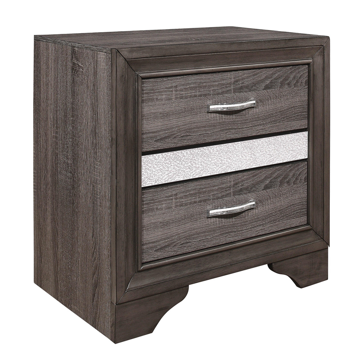 Luster Gray Nightstand by Homelegance at Eve Furniture