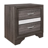 Luster Gray Nightstand by Homelegance at Eve Furniture