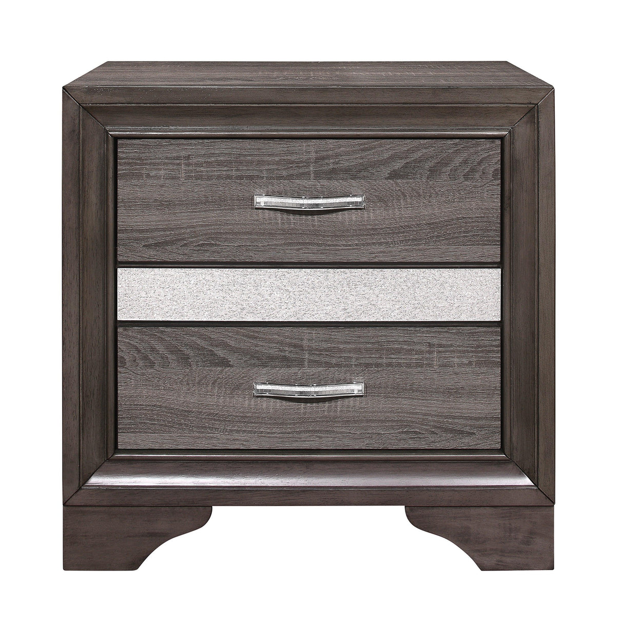 Luster Gray Nightstand by Homelegance at Eve Furniture