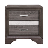Luster Gray Nightstand by Homelegance at Eve Furniture