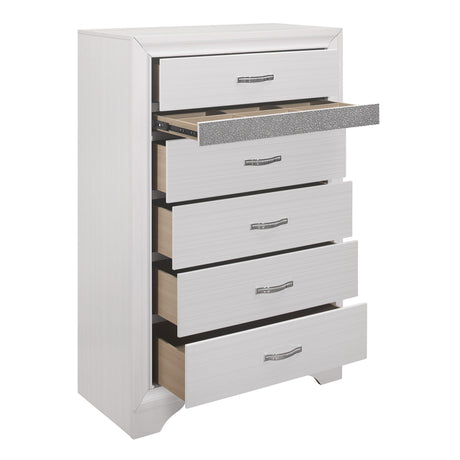 Luster White Chest by Homelegance at Eve Furniture