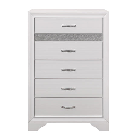 Luster White Chest by Homelegance at Eve Furniture