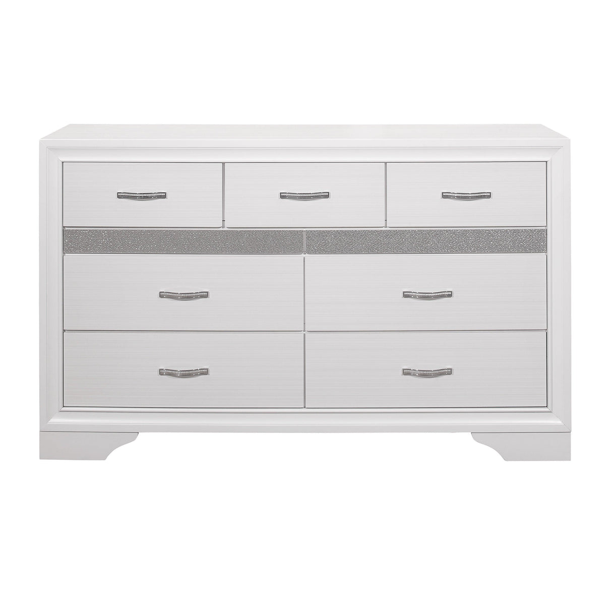 Luster White Dresser by Homelegance at Eve Furniture
