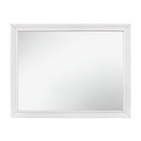 Luster White Mirror (Mirror Only) by Homelegance at Eve Furniture