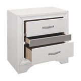 Luster White Nightstand by Homelegance at Eve Furniture