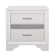 Luster White Nightstand by Homelegance at Eve Furniture
