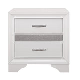Luster White Nightstand by Homelegance at Eve Furniture