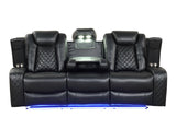 Luz Black 3-Piece Reclining Living Room Set by Happy Homes at Eve Furniture
