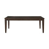 Makah Dark Brown Extendable Dining Table by Homelegance at Eve Furniture