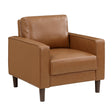 Malcolm Brown Faux Leather Chair by Homelegance at Eve Furniture