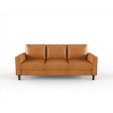 Malcolm Brown Faux Leather Sofa by Homelegance at Eve Furniture