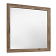 Mandan Weathered Pine Mirror (Mirror Only) by Homelegance at Eve Furniture