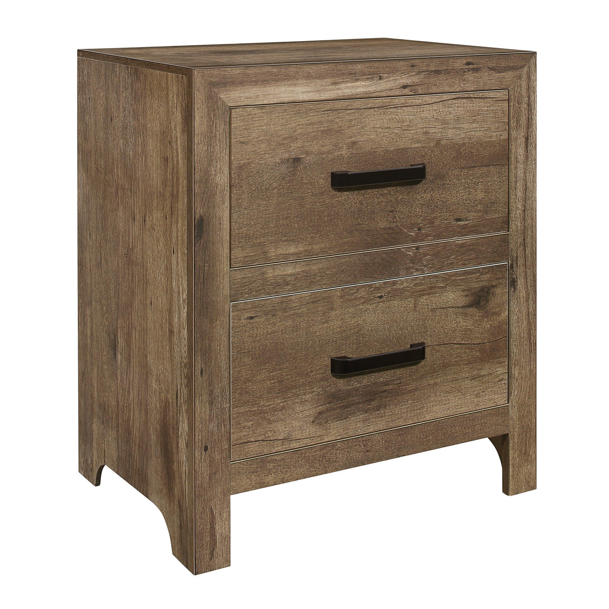 Mandan Weathered Pine Nightstand by Homelegance at Eve Furniture