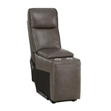 Maroni Dark Brown Leather 6-Piece Modular Power Reclining Sectional by Homelegance at Eve Furniture